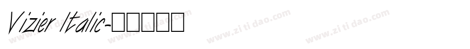 Vizier Italic字体转换